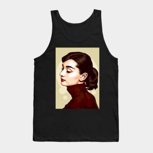 Audrey Hepburn - Vector Art Tank Top